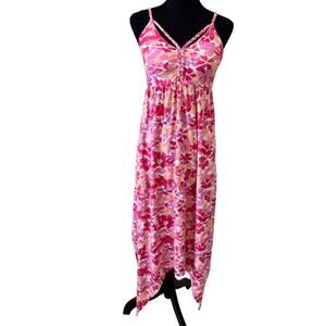 New DEREK HEART Women's Sleeveless Floral Boho Vacation Maxi Dress Size M